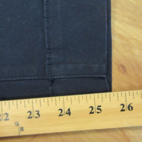 GLORIA VANDERBILT Wide Leg Tummy‎ Control Crop Pants Sz 6 Navy Blue Pull On NWT - Picture 12 of 13